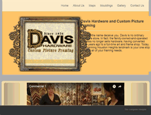 Tablet Screenshot of davishardware.com